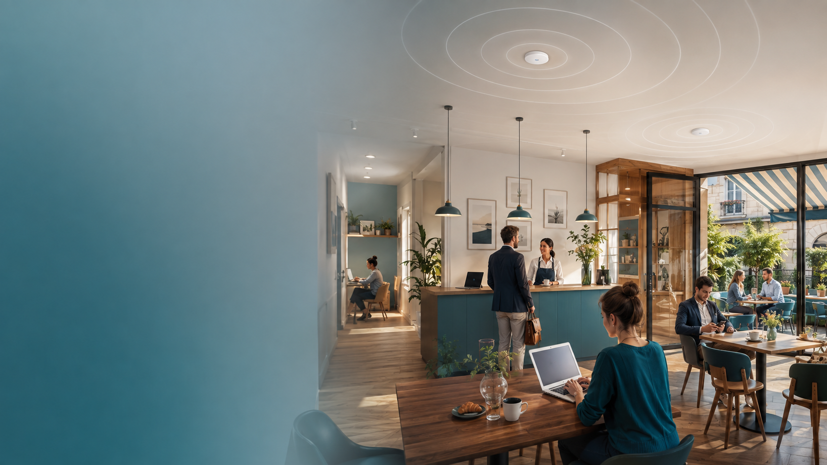 Couverture Wi-Fi professionnelle dans les locaux d’une entreprise